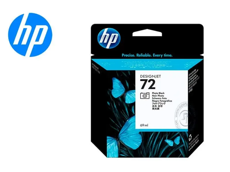 Cartucho de Tinta HP 72 Negro DesignJet Original (C9370A) 130ml T610/T1100