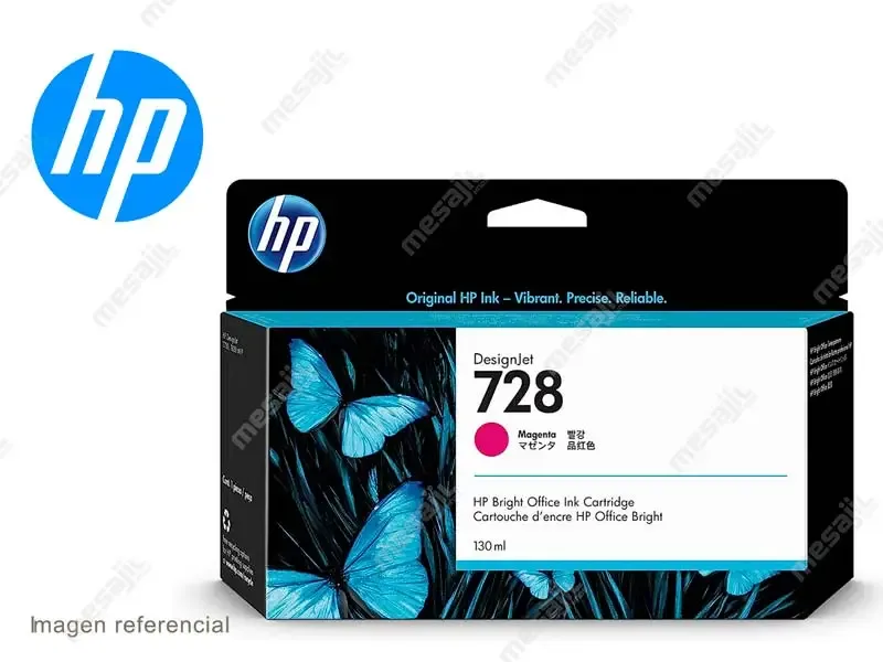 Cartucho de Tinta HP 728 F9J66A Magenta  130ml