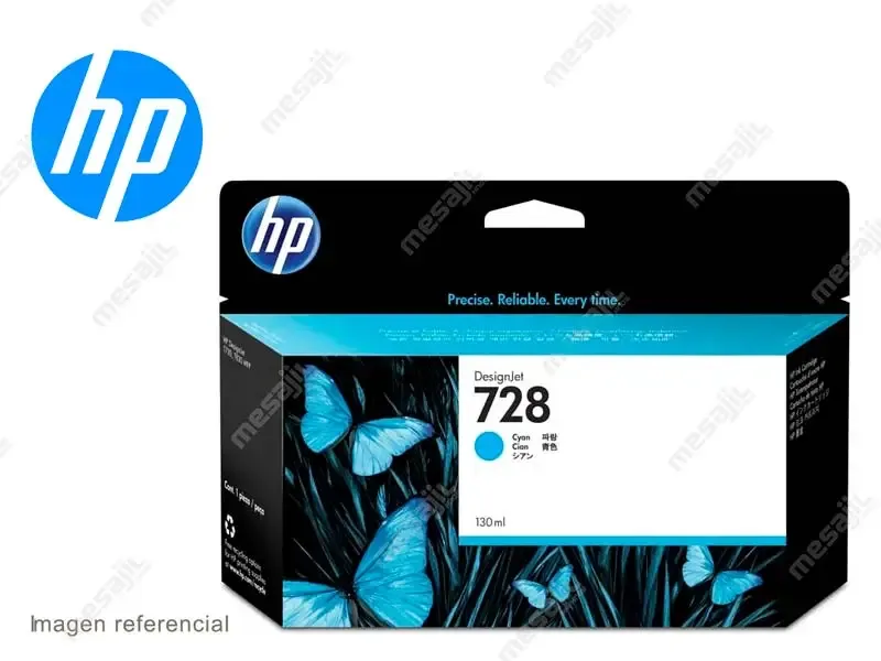 Cartucho de Tinta HP 728 F9J67A Cian  130ml