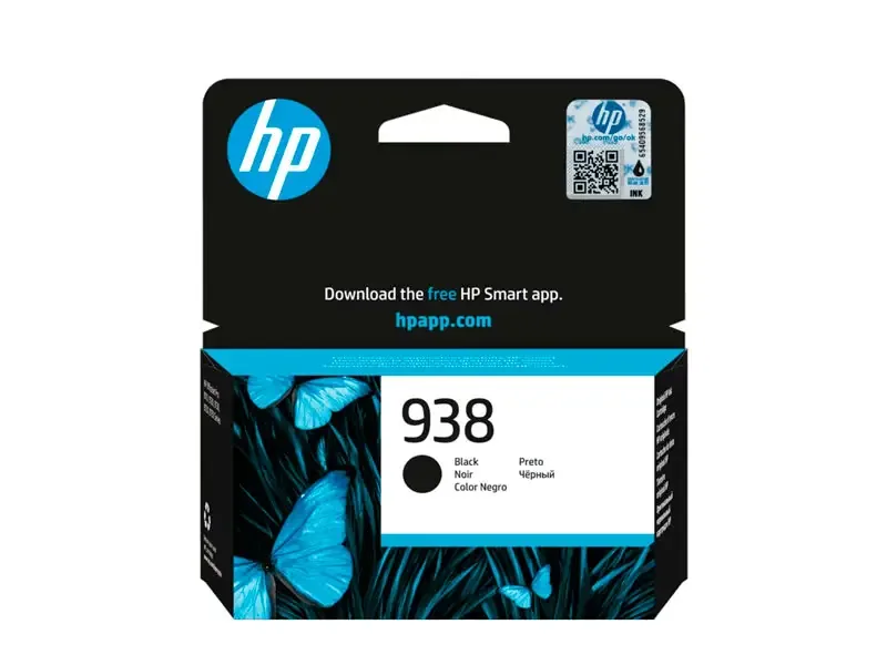 Cartucho de Tinta HP 938 Negro Original  (4S6X8PL) Officejet Pro 9110/9130/9730 rinde 1250Pgs