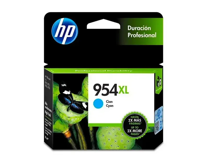 Cartucho de Tinta HP 954XL Cian Original (L0S62AL) Officejet Pro 8210/8710/8720/8730/7740 (1600pgs)