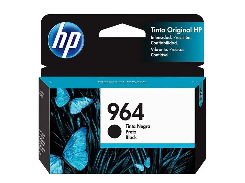Cartucho de Tinta HP 964 Negro (3JA53AL) Officejet pro 9010/9020 26ml (1000pgs)