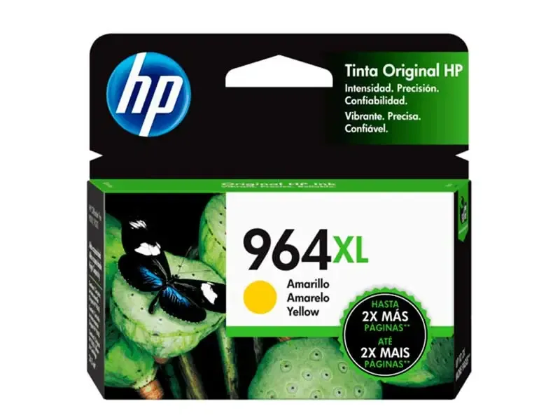 Cartucho de Tinta HP 964XL Amarillo (3JA56AL) Officejet pro 9010/9020 24,5ml (1600pgs)