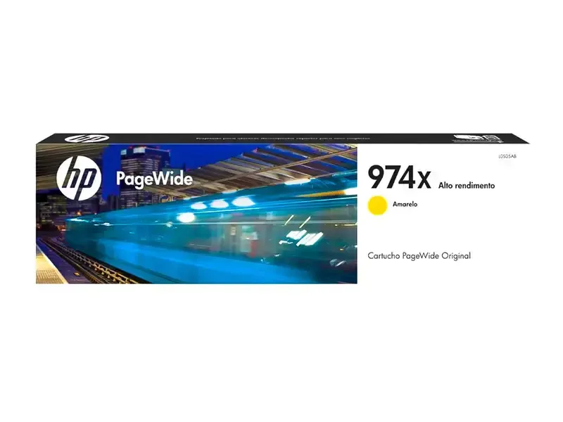 Cartucho de Tinta HP 974X Amarillo (L0S05AL) PageWide Pro 452/477/552/577 (86 ml )