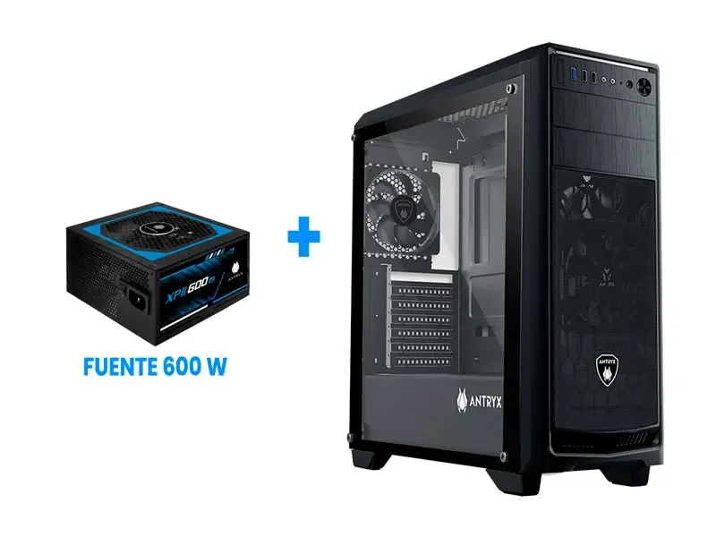 Case Antryx Performance RX 380 + Fuente 600Watts Fanx2 (AC-RX380PK-600CP)