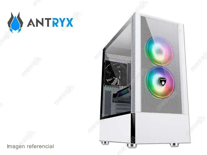 Case Antryx RX-460 Mesh  ARGB ATX Vidrio Templado White