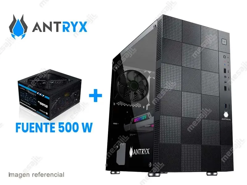 Case Antryx Xtreme Micro XM-330+ Fuente B500W (AC-XM330KT-500CP) VIDRIO TEMPLADO