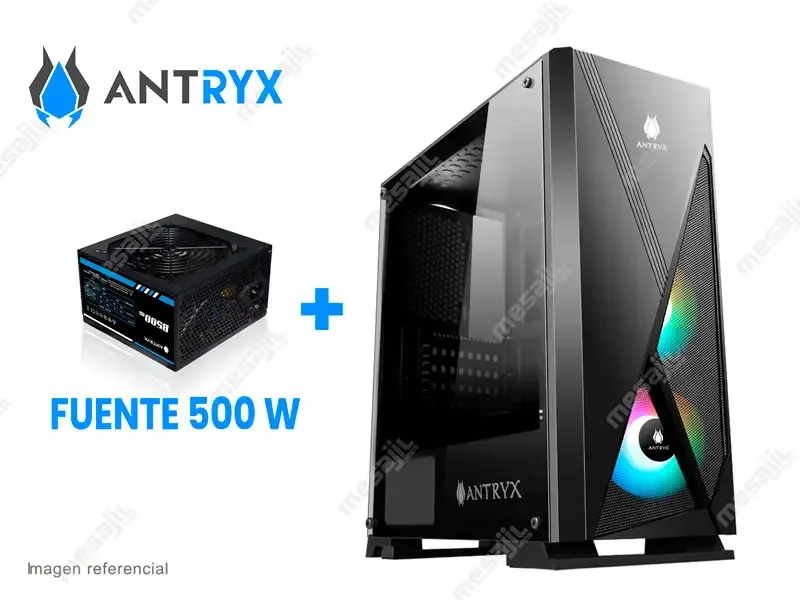 Case Antryx Xtreme Neo II ARGB + Fuente 500W Fan X2
