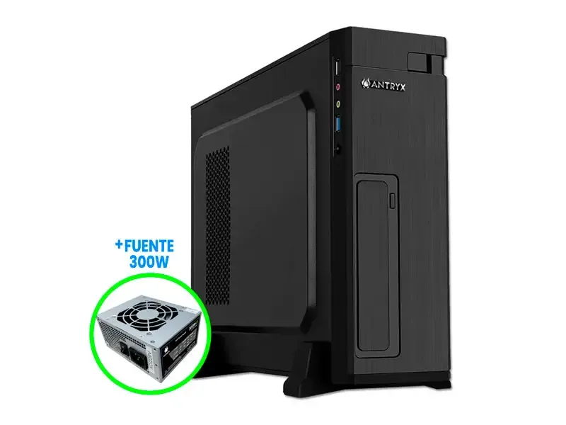 Case Antryx Xtreme Slim XS-100U + Fuente 300W (AC-XS100UK-300CPR1) Black