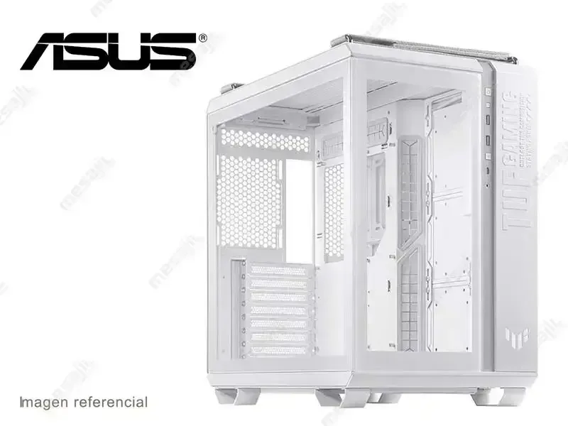 Case ASUS TUF Gaming GT502  Vidrio Templado White/TG S/fuente