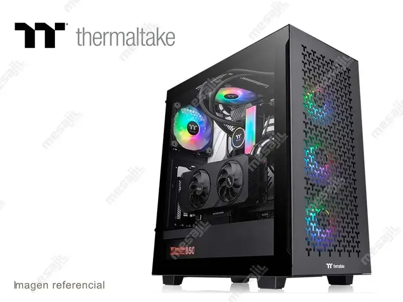 CASE ATX THERMALTAKE V350 TG ARGB AIR S/Fuente Semi torre (CA-1S3-00M1WN-03) Black