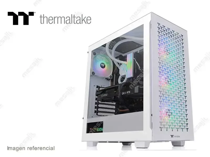 CASE ATX THERMALTAKE V350 TG ARGB AIR S/Fuente Semi torre (CA-1S3-00M6WN-03) Snow