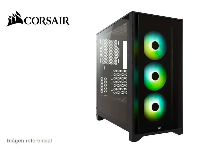 Case Corsair iCUE 4000X RGB Mid-Tower/ATX Black (CC-9011204-WW)