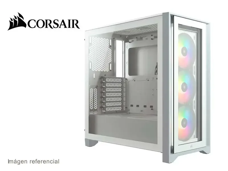 Case Corsair iCUE 4000X RGB Mid-Tower/ATX White (CC-9011205-WW)