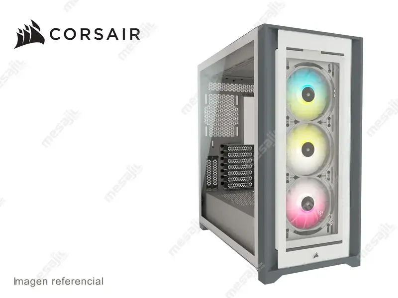 Case Corsair iCUE 5000X RGB Mid-T c/Vidrio templado White