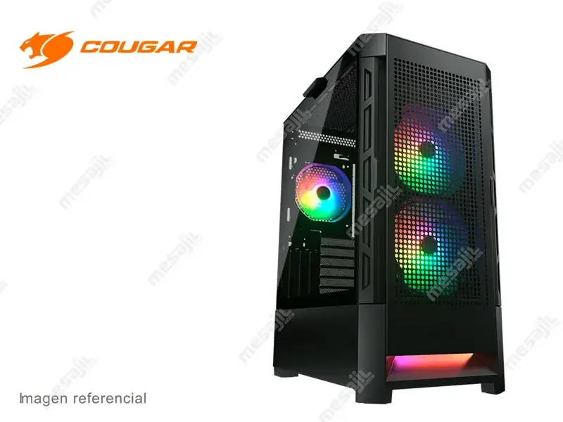 Case Cougar Airface RGB Mid-Tower Vidrio Templado Black