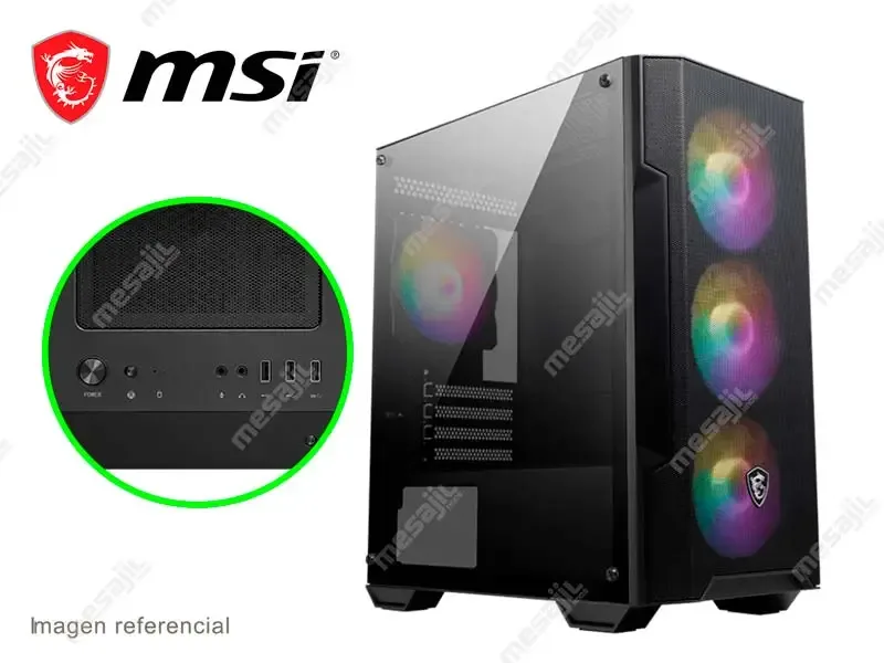 Case Gaming ATX MSI MAG FORGE RGB M100A