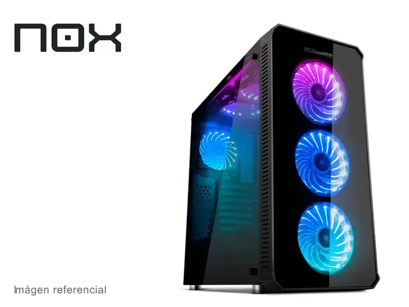 Case Nox Hummer TGX Rainbow RGB Full Tower Black