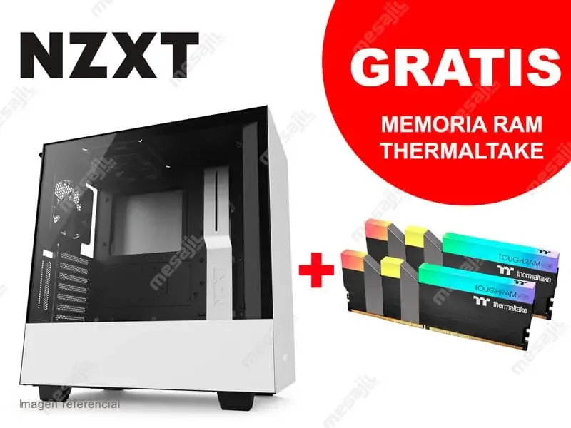Case NZXT H500i Mid-Tower Vidrio Templado White