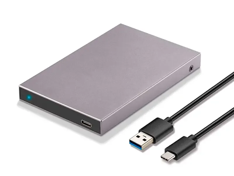 Case SSK HEC600 para SSD Disco duro HDD SATA 2.5" USB-C Aluminio