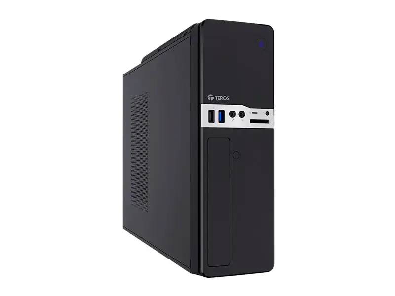 Case TEROS TE-1032S Slim 250 W  USB 3.0/audio HD/DVD Black