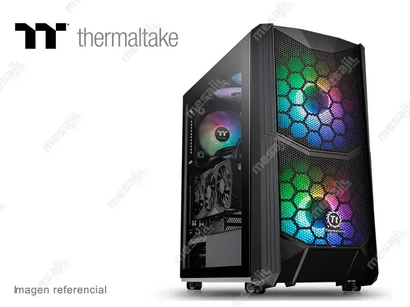 CASE  THERMALTAKE Commander C35 TG ARGB Edition S/Fuente Semi torre (CA-1N6-00M1WN-00) Black