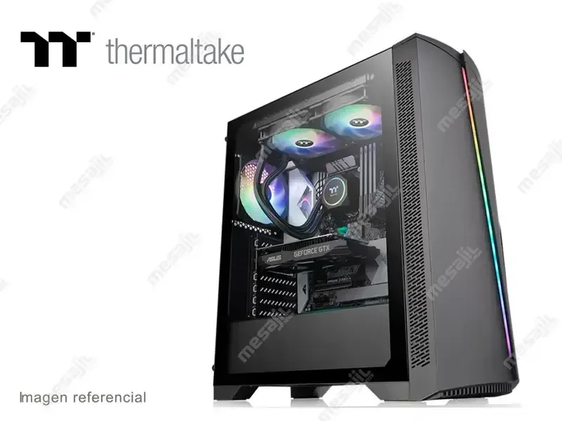 Case Thermaltake H350 TG RGB + Fuente 600W (CA-3R9-60M1WU-00)