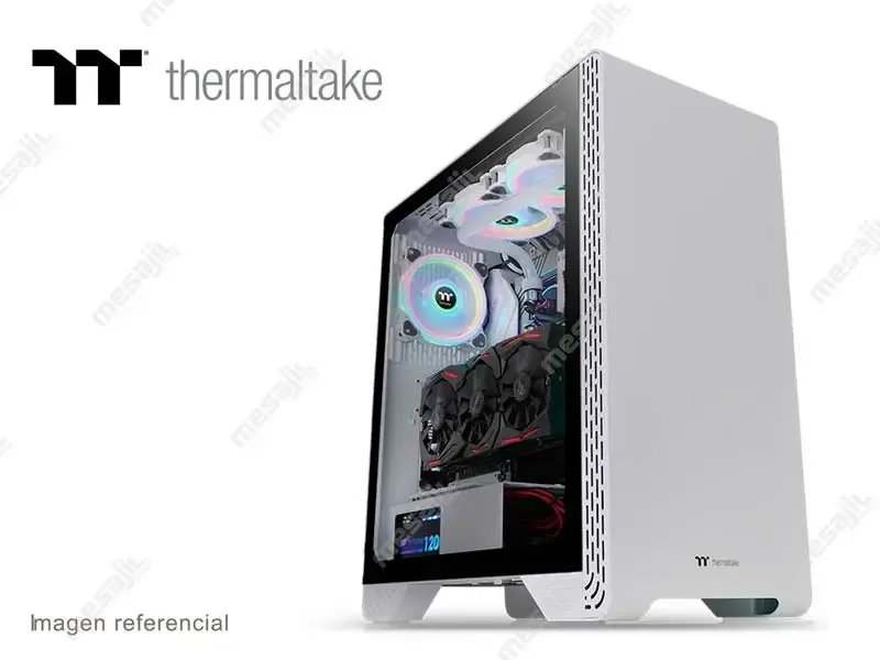 CASE  THERMALTAKE  S300 TG  S/Fuente Semi torre (CA-1P5-00M6WN-00) Snow