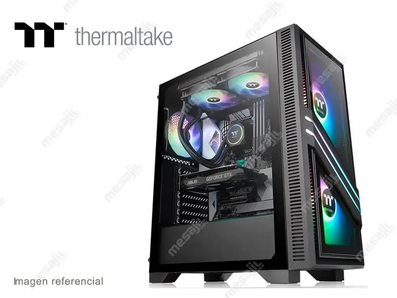 Case Thermaltake Versa T35 TG RGB + Fuente 600W (CA-3R7-60M1WU-00)