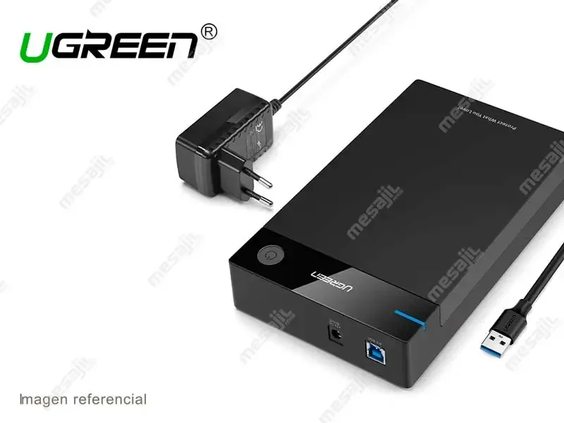 Case UGREEN para Disco Duro externo 3.5" HDD USB3.0 5Gbps (50422)