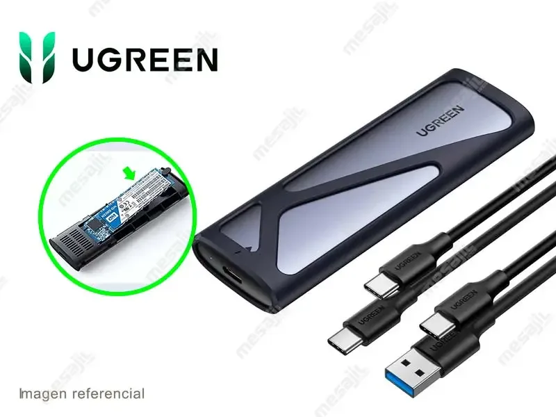 Case UGREEN para SSD M.2 NVMe Soporta 2TB (15512)(CM578)