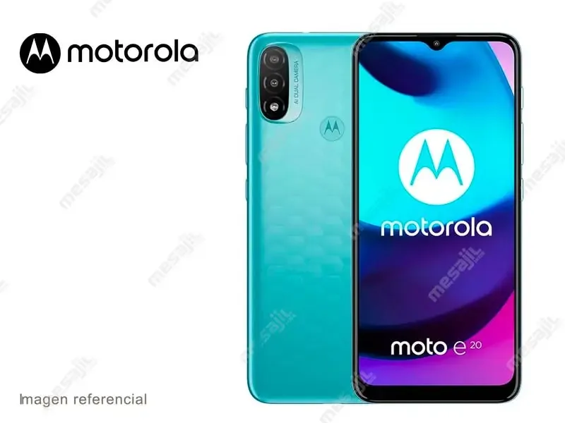 Celular Smartphone  Motorola moto E20 6.5" 2+32GB Azul Agua
