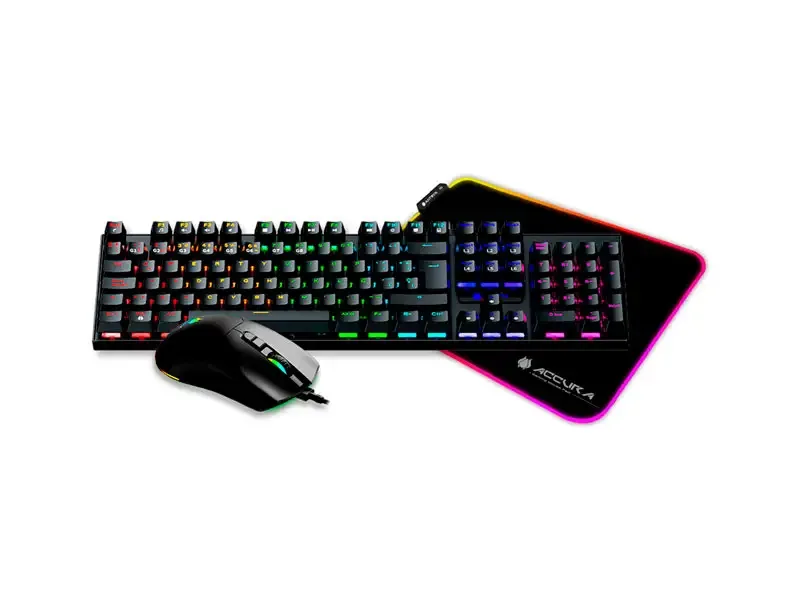 Combo Gamer Teclado + Mouse Antryx GC-3100 + Mouse Pad Accura 33 RGB