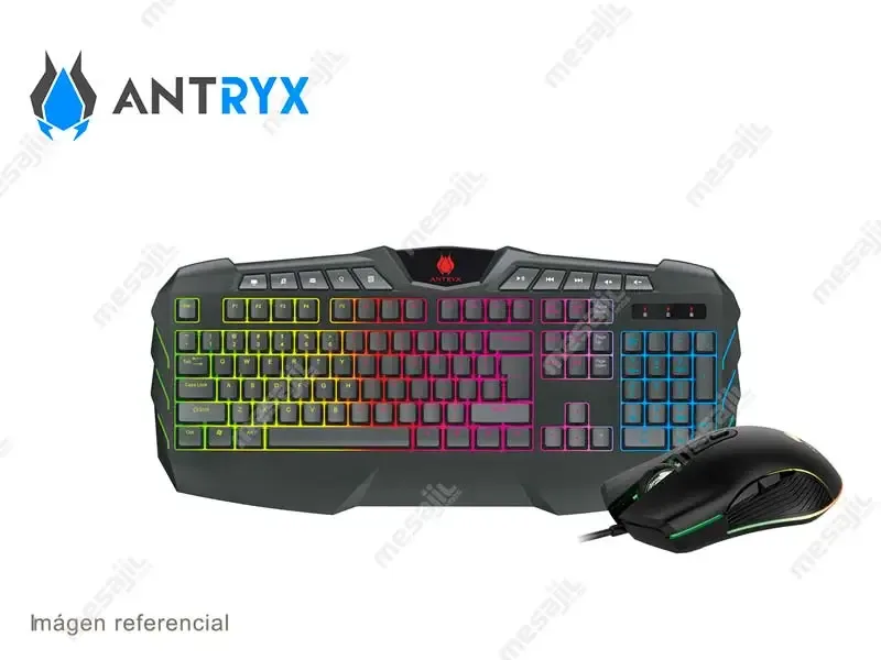 Combo Gaming Antryx Teclado + Mouse Chorme Storm GC-1200 RGB (AGC-CS1200-SP)