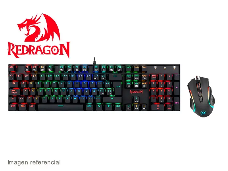 Combo Gaming Redragon Teclado Mitra K551 SP RGB + Mouse Griffin M607