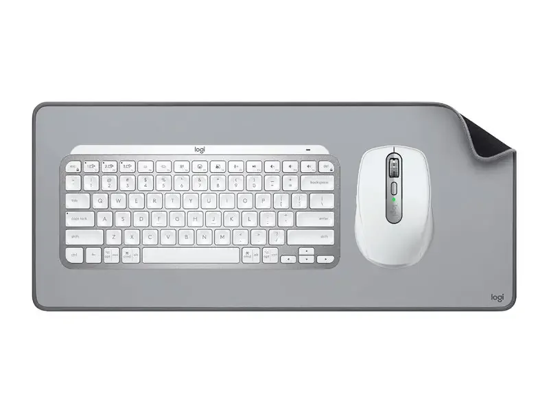 Combo Logitech MX Teclado Keys Mini + Mouse ANYWHERE 3S + Mouse Pad Pale Grey
