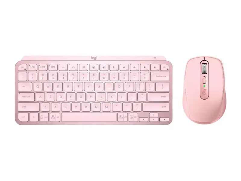 Combo Logitech MX Teclado Keys Mini + Mouse ANYWHERE 3S Rose