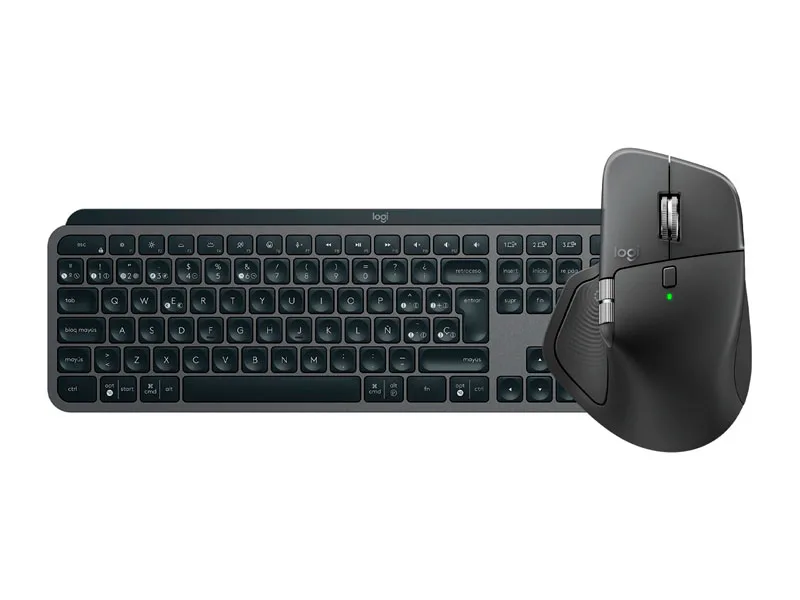 Combo Logitech MX Teclado Keys S Iluminated + Mouse MASTER 4 Wireless Black