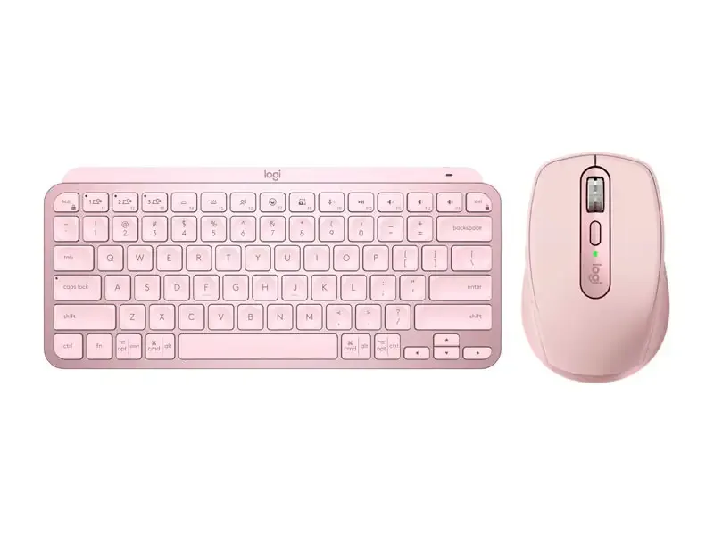 Combo Logitech Teclado MX Keys Mini + Mouse ANYWHERE 3S Wireless Rose