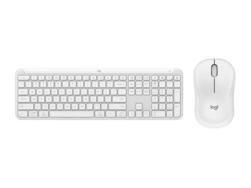 Combo Logitech Teclado Signature Slim K950 + Mouse M240 Silent BT Blanco