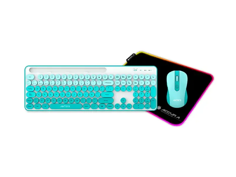 Combo Teclado + Mouse Antryx WS-970 + Mouse Pad Accura RGB