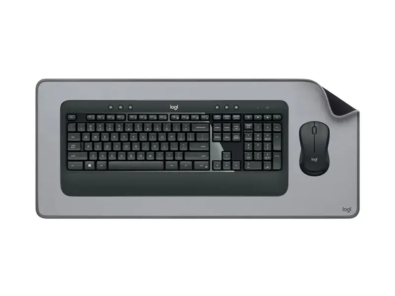 Combo Teclado + Mouse Logitech MK540 Advanced + Mouse Pad 300 x 700mm Gris claro