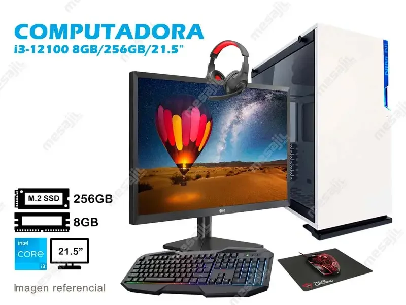 COMPUTADORA BASIC II i3-12100 8GB/256GB/21.5" (30-1718)