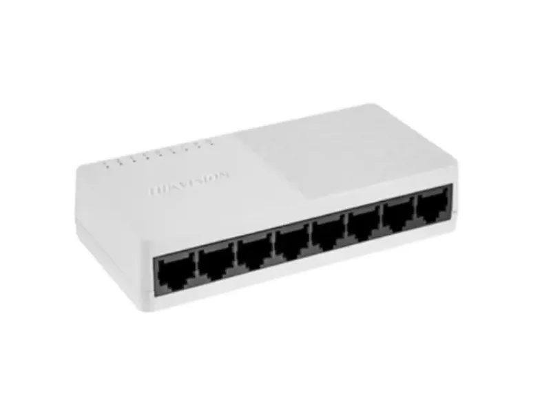 Conmutador Fast Ethernet de plástico de 8 puertos