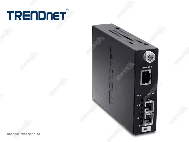 Convertidor de Fibra TRENDnet 1000Base-TX to 1000Base-LX Mono Modo (20km)