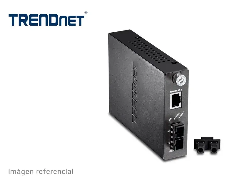 Convertidor de Fibra TRENDnet Intelligent 1000Base-T to 1000Base-SX Multi-Mode SC