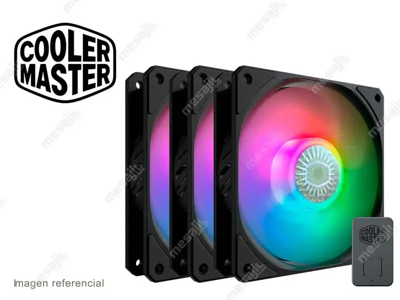 Cooler Case Cooler Master Sickleflow 12mm ARGB Kit 3 en 1 C/ Controlador