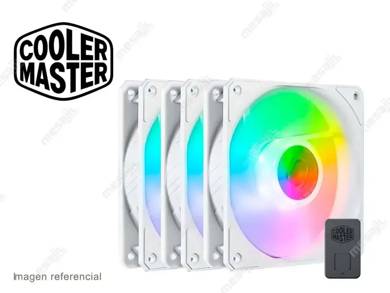 Cooler Case Cooler Master Sickleflow 12mm ARGB Kit 3 en 1 C/controlador White