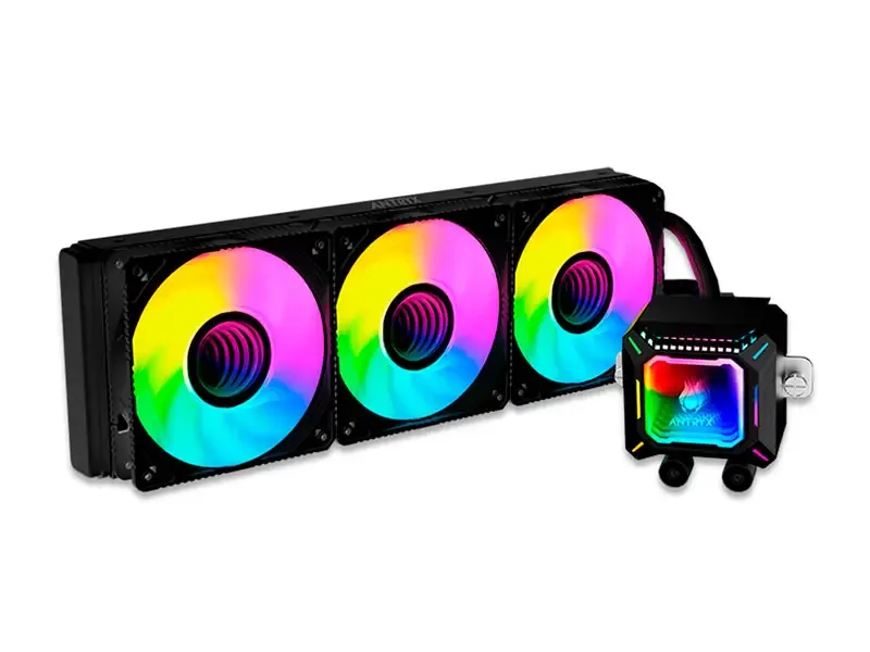 Cooler CPU Antryx Triton Aegis 360 ARGB Enfriamiento liquido Black (AWC-TA360K)