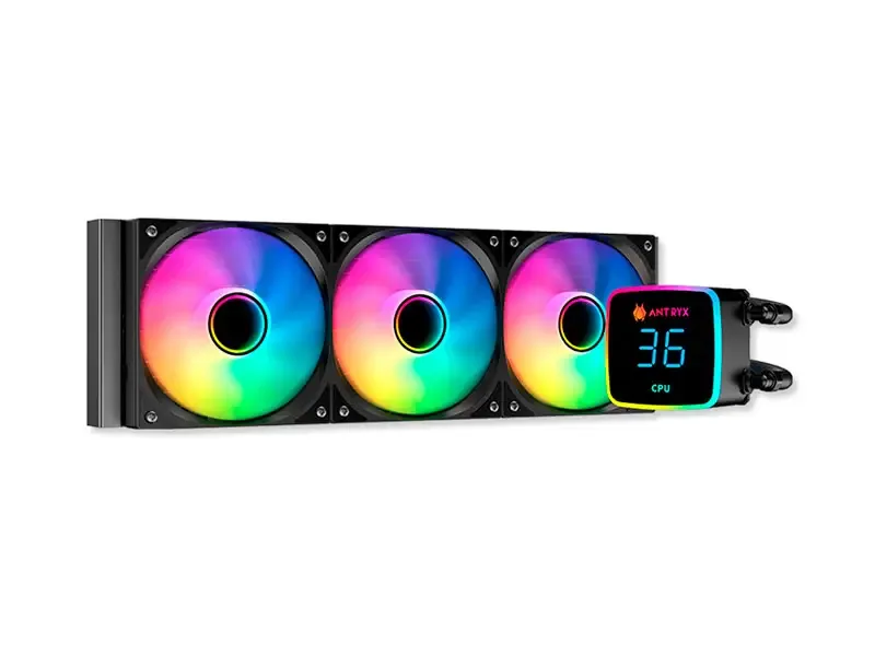 Cooler CPU Antryx Triton Edge 360 ARGB Enfriamiento liquido Black